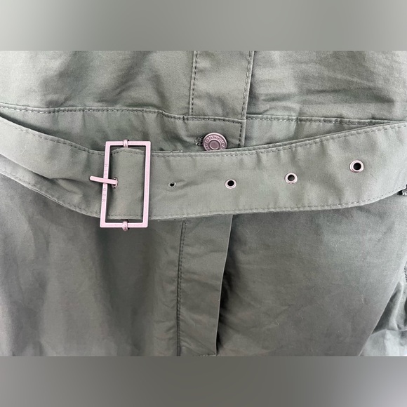 NWOT TOMMY HILFIGER Utility Jumpsuit with Belt and Buttons (sage Army Green) - Picture 5 of 6